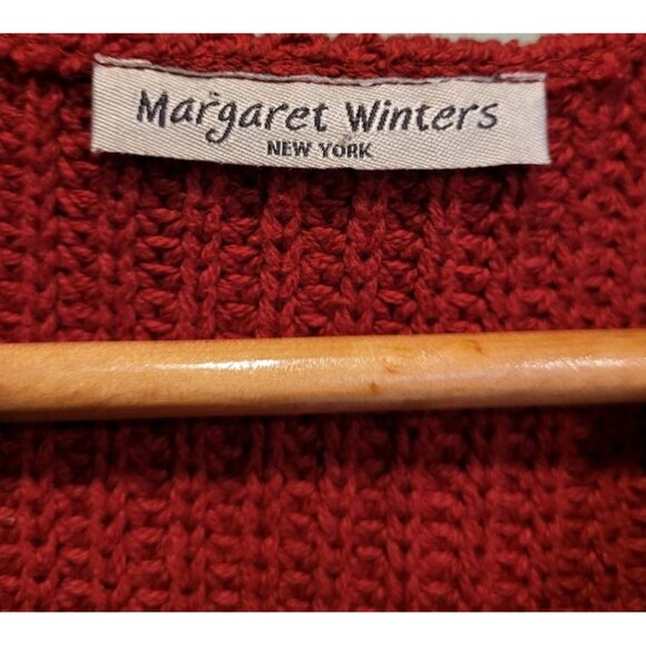 Mid Length Chunky Knit Lagenlook Cottage Boho Button Up Sweater Vest S - Picture 4 of 7